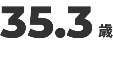 平均年齢 35.3歳